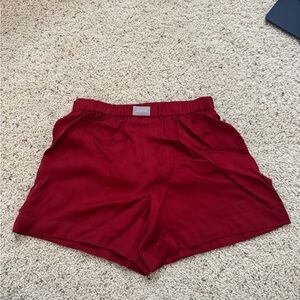 J. Crew Silk Red Shorts